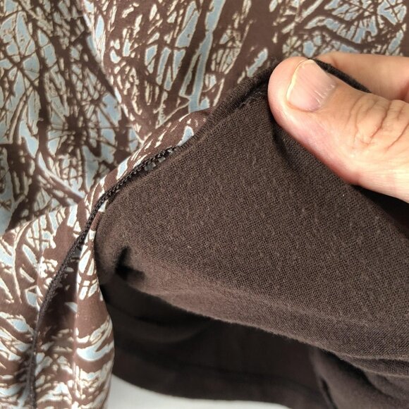 Mesmerize Poncho Top Womens M Tree Branch Print Flowy Layered Dakota Boho Fairy - Picture 12 of 16